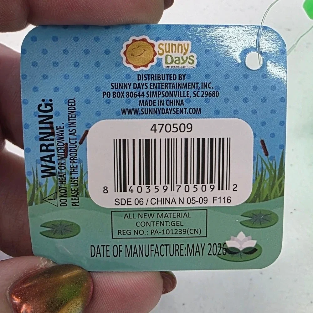 Laffy Quacks Blue Rubber Duck Squish Stretch Sensory Toy Stress Ball Fidget NEW